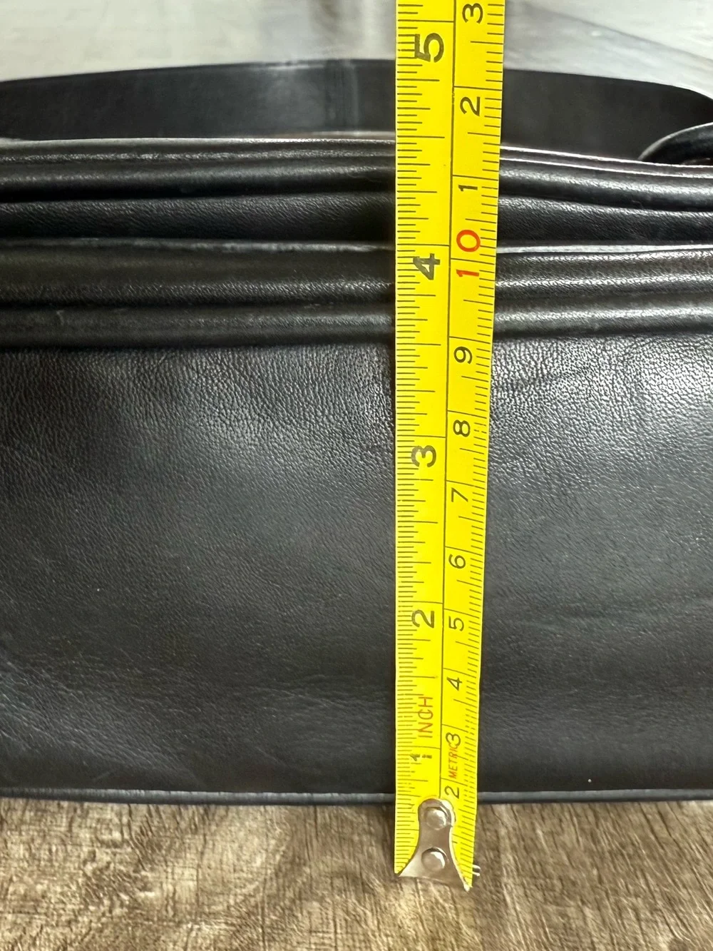 Vintage Coach Logan Black Leather Large Briefcase Portfolio Laptop Bag 5238